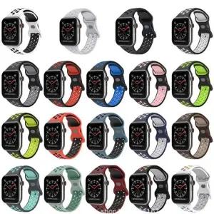 [에이치플러스몰]WL 애플워치호환 시계줄 패션 악세사리 실리콘 밴드 스포츠 스포티