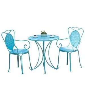 빈티지 테이블 의자 정원 카페 세트 철제 마당 티테이블