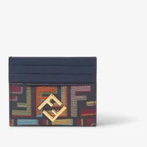 FF 로고 플랫 카드 지갑 8M0445AW6Q F1URO