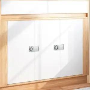 [SBD] 서랍 걸고리 비밀번호 잠금장치 창고 사물함 경첩형 실버