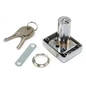 [SBD] 크롬 창문잠금 캐비넷잠금장치 창문잠금장치 키 책상 창고시건장치 19x35mm