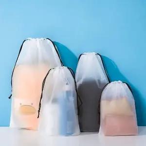 [셀러에이드]아크 다용도 반투명 비닐 파우치 10P 세트 SD251178 다용도 여행