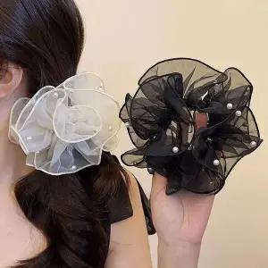 [셀러에이드]헤어 스크런치 예쁜 곱창 밴드 똥 머리 끈 곱창밴드머리끈