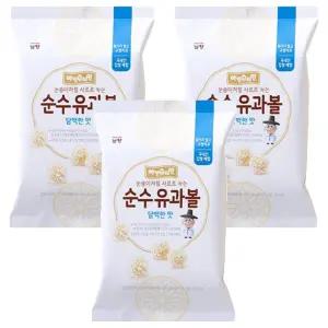 (1+1) 남양유업 아인슈타인 순수유과볼 과자, 담백한맛, 3개, 30g  2Set