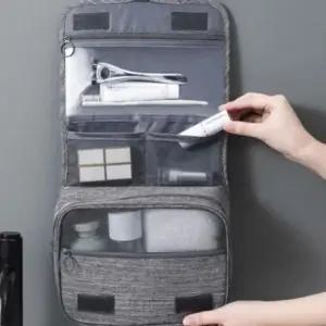[패션] 세면 세면도구 걸이형 여행용 파우치 워시백 3color