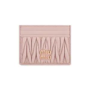 여성 마테라쎄 나파 파우더 핑크 카드지갑 5MC076 AFPP F0236