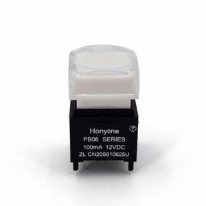 호환 PB06-B 시리즈 정사각형 15x15mm 조명 SPST 비디오 프로세서용 순간 자체 복귀 촉각 푸시 버튼 스위치