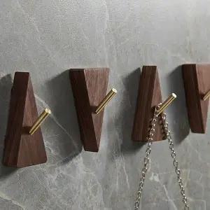 [셀러에이드]s307 삼각나무벽걸이 우드 후크 원목 걸이 Z17020