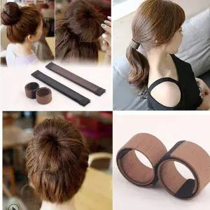 [셀러에이드]s199 당고머리 올림머리 뒷머리 헤어밴드 블랙 2012A