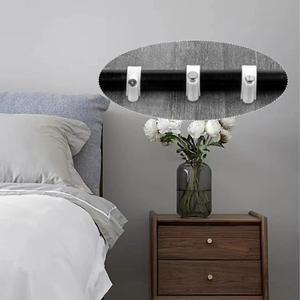 호환 원형 네일 클립 와이어 관리 클램프  흰색 고정 라운드 스틸 벽 걸이 케이블 4mm  10mm  100 개