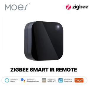 MOES Tuya ZigBee 스마트 IR 리모컨 홈용 범용 적외선 Alexa Google 홈과 함께 작동합니다.