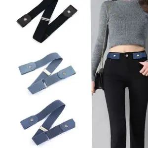 [셀러에이드]여성 청바지 밴딩 신축성 벨트 데일리 버클 허리 사이즈조절벨트