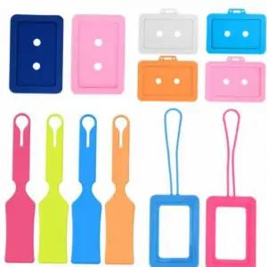 [셀러에이드]고리형 실리콘 태그 수하물 여행용 일체형 캐리어 국산 네임택