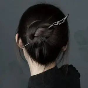 [셀러에이드]수공예 수제 고풍스러운 나무 흑단 동양풍 데일리 비녀