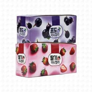 과일 모양 미니젤리 2종세트 포도 딸기 젤리 간식