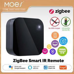MOES Tuya ZigBee 스마트 IR 리모컨 홈용 범용 적외선 Alexa Google Home과 함께 작동합니다.