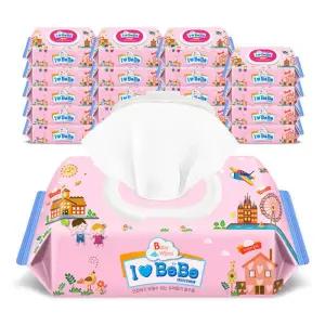 아기물티슈 핑크 캡형X20팩 100매 대용량