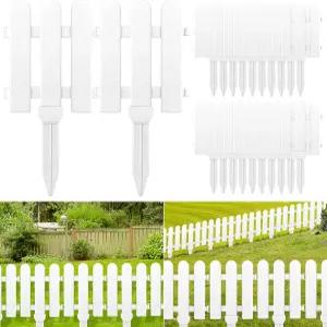 일렉트로랜드 22피스 정원 울타리 흰색 스틱 피켓 자리 잔디 화단 식물 테두리 장식 마당