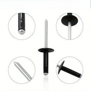 검정색 도장 알루미늄 삼중 블라인드 리벳 대형 플랜지 벌브 자동차 에어컨