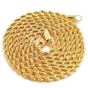 다이킨 볼드 체인 목걸이-골드