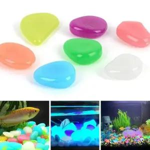 야광 자갈 플라스틱조약돌 어항 화분 정원 꾸미기 어항칼라자갈 어항장식자갈 야광자갈