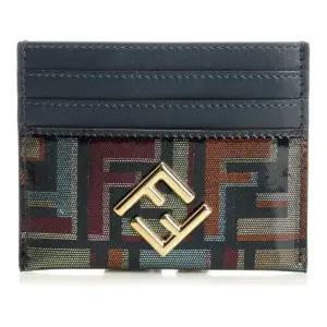 FF 자카드 골드톤 로고 카드 지갑 8M0445AW6Q F1URO