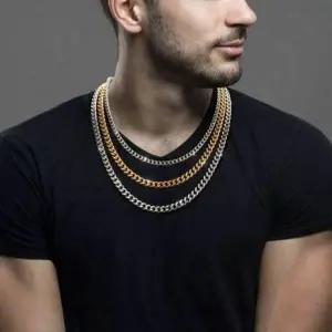 골드 체인 힙합 목걸이 기본 스틸 목걸이