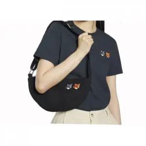 [매장정품] 메종키츠네 Men Double Fox Head Bumbag - Anthracite