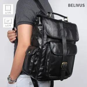 빌리버스 남자 백팩 BJI465 가죽 노트북 직장인 가방 여행가방백팩 여행용백팩 남자백팩