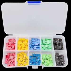 200피스 점퍼 캡 키트 2.54mm 롱 핸들 회로 기판 단락 핀 블록 아두이노호환 라즈베리 파이호환 전자 제품
