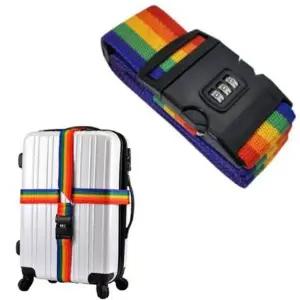 [골드스마일]캐리어 십자형 수하물 스트랩 잠금 여행용 십자 보호