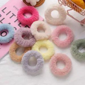 [콩심팥심]리얼보송 도넛 퍼 헤어끈 겨울 헤어악세사리