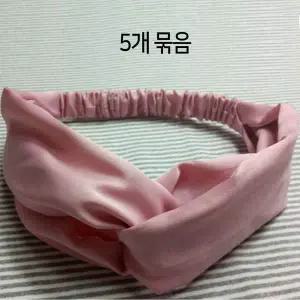 무지 반다나 악세서리 헤어밴드 (5개묶음)