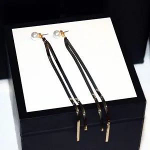 진주 데일리 글로리너스 롱 귀걸이-골드