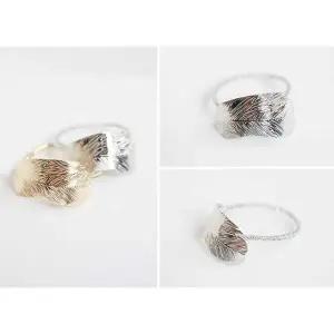 나뭇잎 데이리 기본 메탈 머리끈