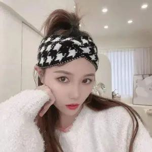 [콩심팥심]시아카 반다나 니트 꼬임 헤어밴드 반다나 여성밴드 패션밴드