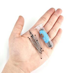 100개/박스 40mm 곤충 핀 표본 바늘 스테인리스 스틸 다용도 재봉 위치 지정