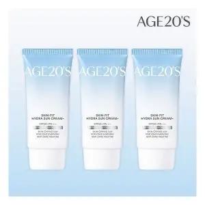 보습관리 에이지투웨니스 스킨핏 하이드라 수분 선크림 50ml x 3개