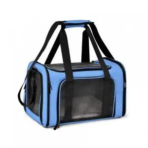bns 코코페토 블루 강아지 고양이 이동 가방 슬링백 이동장 케이지
