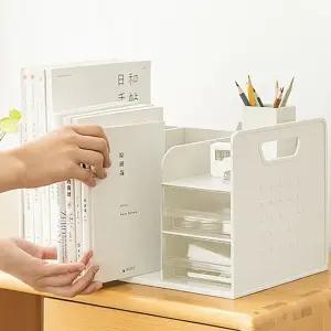 정리수납 오피스 데스크 서류 공간활용 2칸서랍책꽂이 보관함