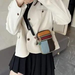 메신저 리얼 소가죽 미니 크로스백 color 랜덤 더플백 핸드백 숄더백