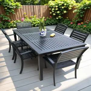 야외 테이블 마당 의자 발코니 펜션