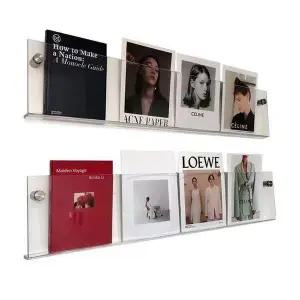 [하프클럽/셀러허브]북선반 수납장 책꽂이 잡지꽂이 투명수납 60cm