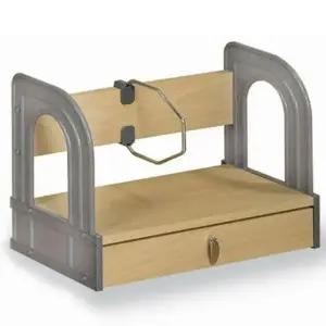 [하프클럽/셀러허브]미니 책상위선반 책꽂이 책상위 정리함 2단 1P