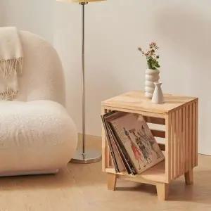 [하프클럽/셀러허브]엘코 원목 잡지꽂이 LP수납장 선반 턴테이블