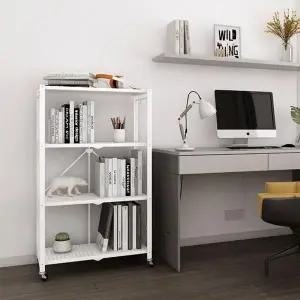 [하프클럽/셀러허브]접이식 철제 선반 접이식선반 이동식 4단