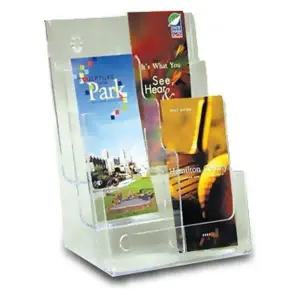 [하프클럽/셀러허브]아크릴 A4 종이꽂이 카다로그 꽂이 꽂이판 3단