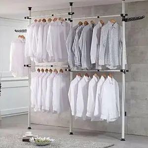 [하프클럽/셀러허브]행거 옷걸이행거 벽걸이행거 행거선반 4단 38mm