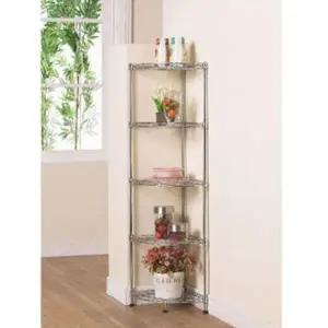 [하프클럽/셀러허브]탈코너 선반 메탈코너선반 욕실코너선반 5단 1P