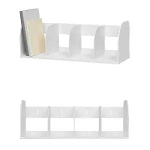 [하프클럽/셀러허브]칸조절 책상 책꽂이 북앤드 4칸 55x20.5cm 1개